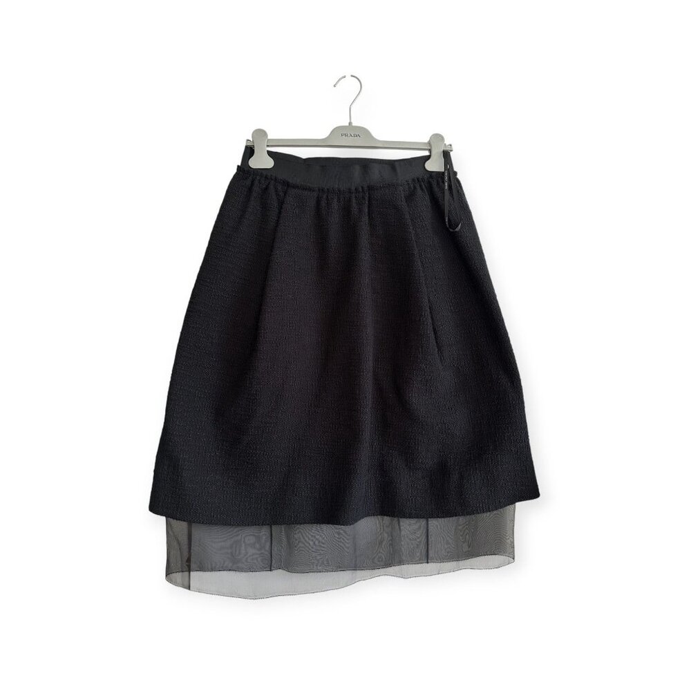 NWT MARC JACOBS Collection black skirt with tulle detail, Size 8